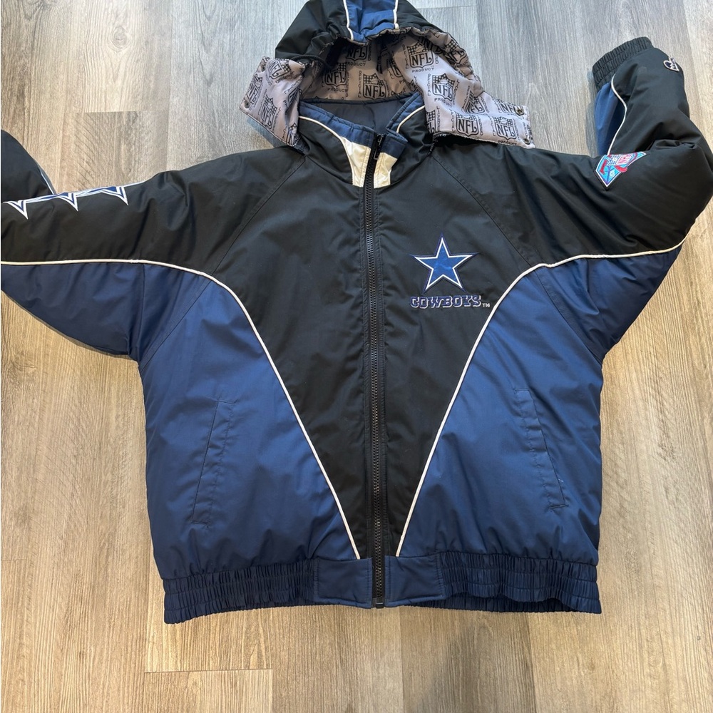 Dallas Cowboys Black and Blue Jacket